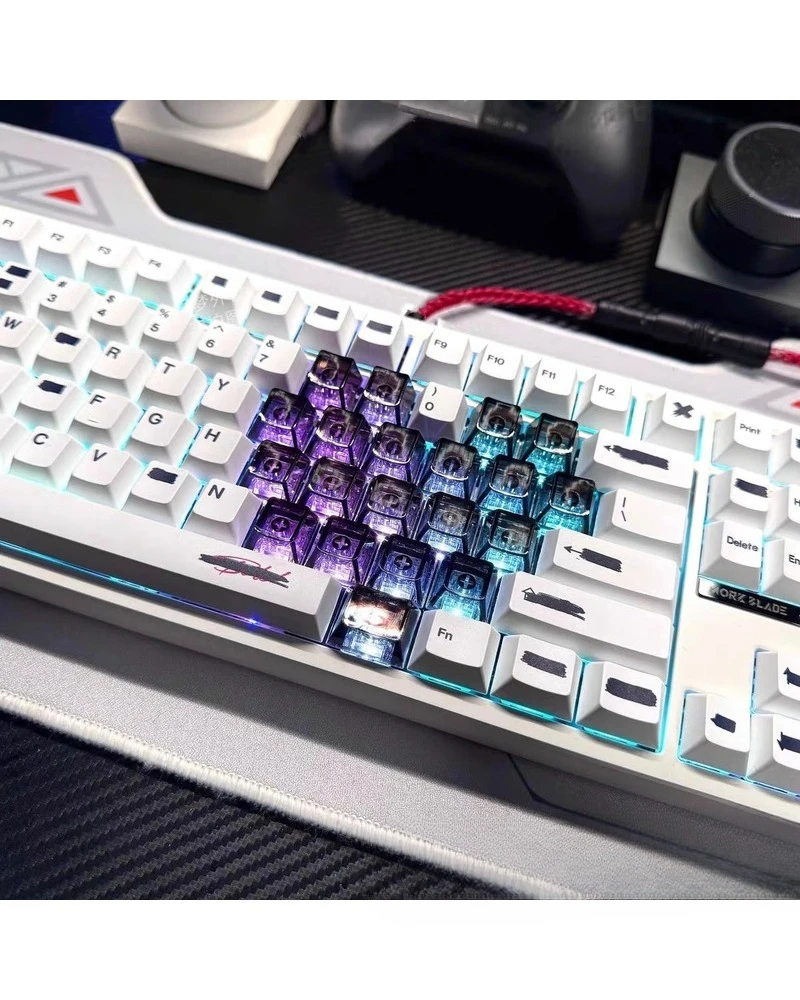 Original height PC matte fog through 21 pink love theme keycaps DIY customized high-value keycaps
Original height PC matte fog through 21 pink love theme keycaps DIY customized high-value keycaps