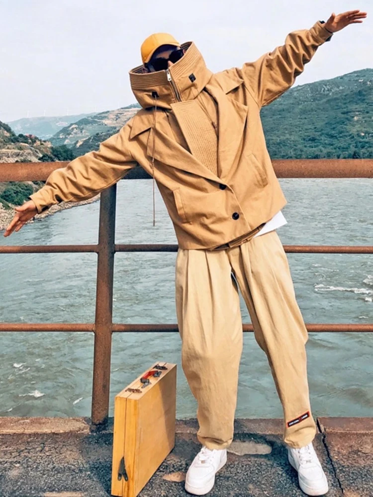 Весенне-осенняя негабаритная крутая черная зеленая ветрозащитная ветровка цвета хаки, мужская ветровка с капюшоном и длинным рукавом на молнии, европейская мода
Весенне-осенняя негабаритная крутая черная зеленая ветрозащитная ветровка цвета хаки, мужская ветровка с капюшоном и длинным рукавом на молнии, европейская мода