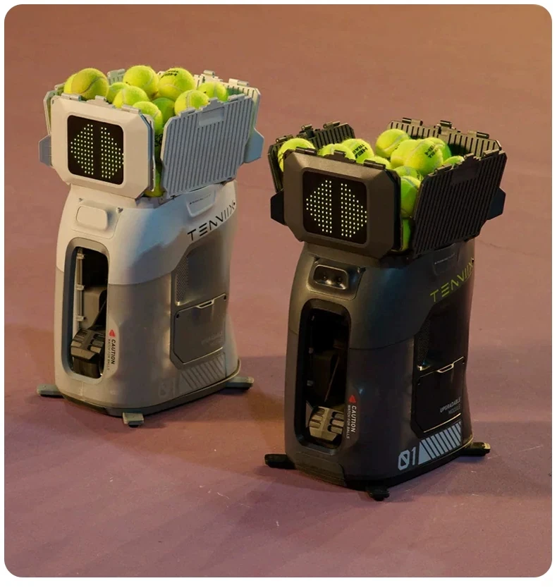 4H Runtime&Professional AI Tenniix Tennis Ball Shooting Machine Visual Tracking AI Coach Tennis Ball Laucher For Tennis Player