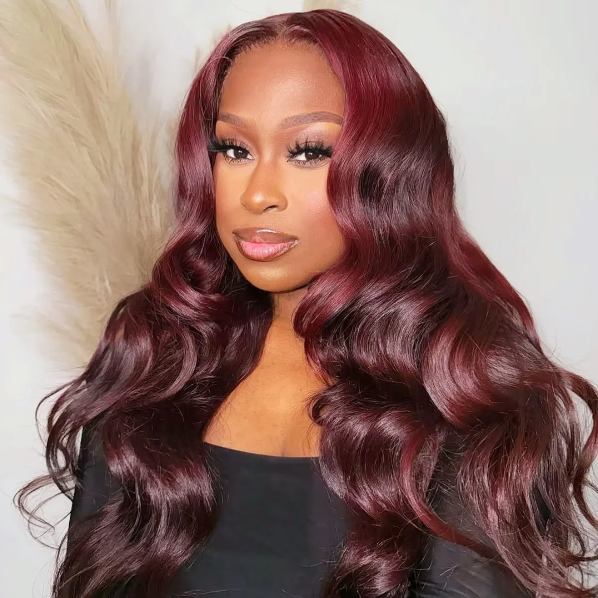 13×4 Body Wave Burgundy Lace Front Wigs Human Hair 220 Density Transparent Red Color Pre Plucked Lace Frontal Wig For Women 99J
13×4 Body Wave Burgundy Lace Front Wigs Human Hair 220 Density Transparent Red Color Pre Plucked Lace Frontal Wig For Women 99J