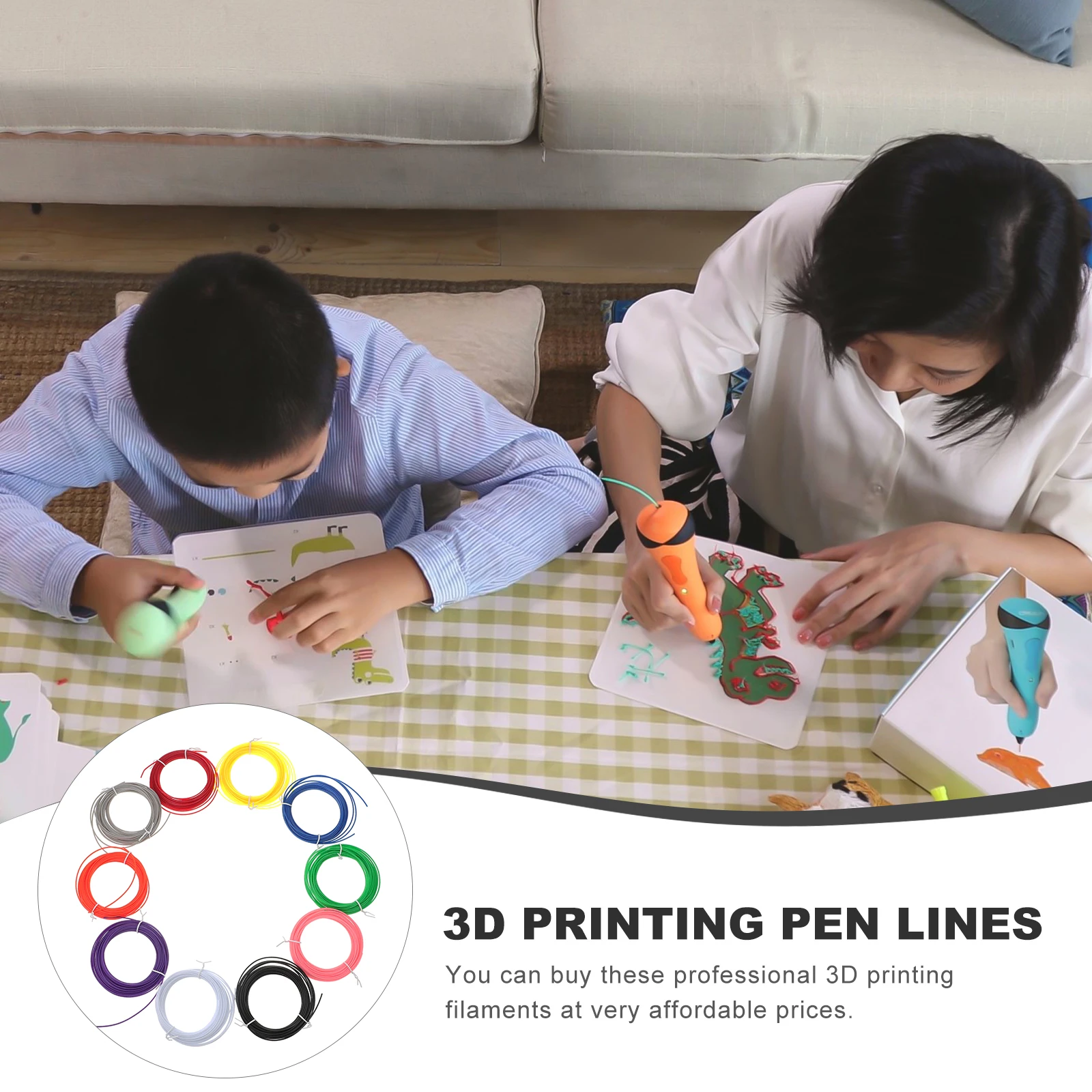 10pcs Pen Filament Strong Compatibility Universal Plastic Printing Supplies Smooth Glossy Finish High-End 3D Printer
10pcs Pen Filament Strong Compatibility Universal Plastic Printing Supplies Smooth Glossy Finish High-End 3D Printer