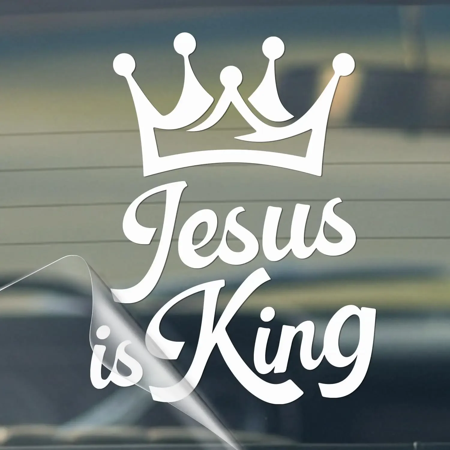 1PC Jesus Is King Religious Sticker Vinyl Decal for Car Window Bumper
1PC Jesus Is King Religious Sticker Vinyl Decal for Car Window Bumper