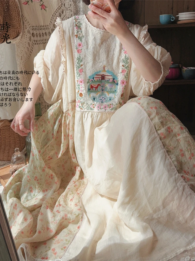 TIYIHAILEY Spring Summer Women Ladies Linen Printed Beaded Embroidery Dress Lantern Sleeve Fashion 2025 New Long Mid-Calf Ladies
TIYIHAILEY Spring Summer Women Ladies Linen Printed Beaded Embroidery Dress Lantern Sleeve Fashion 2025 New Long Mid-Calf Ladies