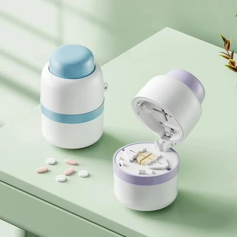 Portable 2-in-1 Pill Box with Pill Cutter for Cutting Small Pills or Large Pills in Half & Quarter Travel Pill Organizer Case
Portable 2-in-1 Pill Box with Pill Cutter for Cutting Small Pills or Large Pills in Half & Quarter Travel Pill Organizer Case