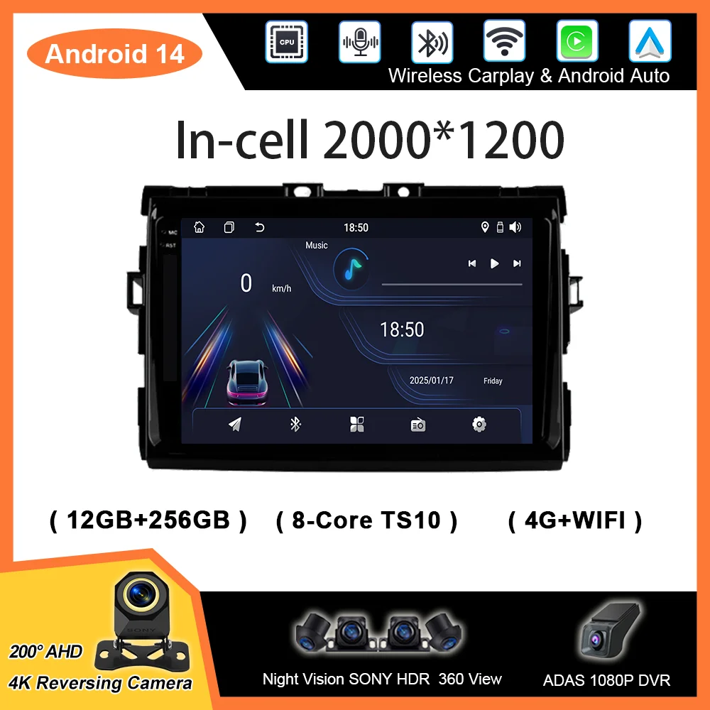 Android Carplay For Toyota Estima Previa Tarago XR50 2006 -2016 Auto Radio Multimidia Player GPS Navigation Carplay NO 2DIN DVD
Android Carplay For Toyota Estima Previa Tarago XR50 2006 -2016 Auto Radio Multimidia Player GPS Navigation Carplay NO 2DIN DVD