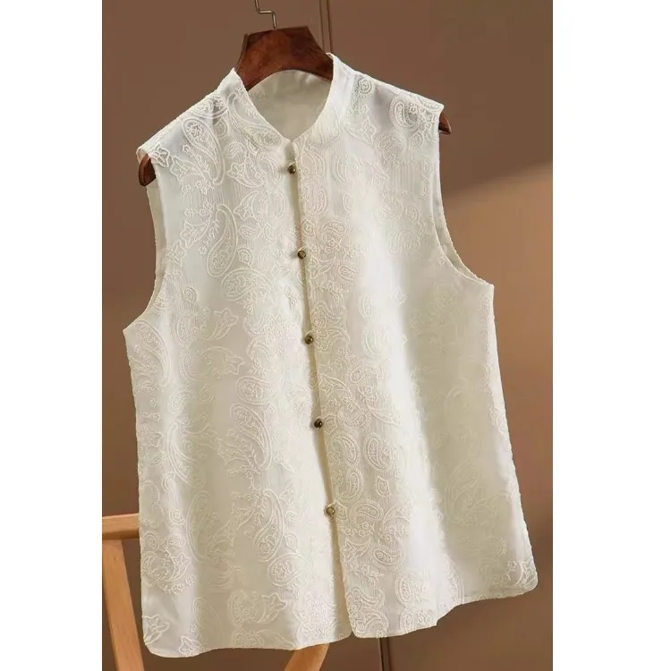 Новый китайский жилет с вышивкой, женский летний легкий роскошный универсальный модный тонкий модельный жилет, верхняя одежда...
Новый китайский жилет с вышивкой, женский летний легкий роскошный универсальный модный тонкий модельный жилет, верхняя одежда...