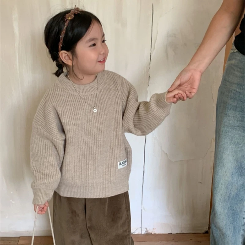 Girls Sweater Wool Coat Kids Tops Knitting 2023 Khaki Thicken Warm Winter Autumn Toddler Cottons Pullover Children's Clothing
Girls Sweater Wool Coat Kids Tops Knitting 2023 Khaki Thicken Warm Winter Autumn Toddler Cottons Pullover Children's Clothing