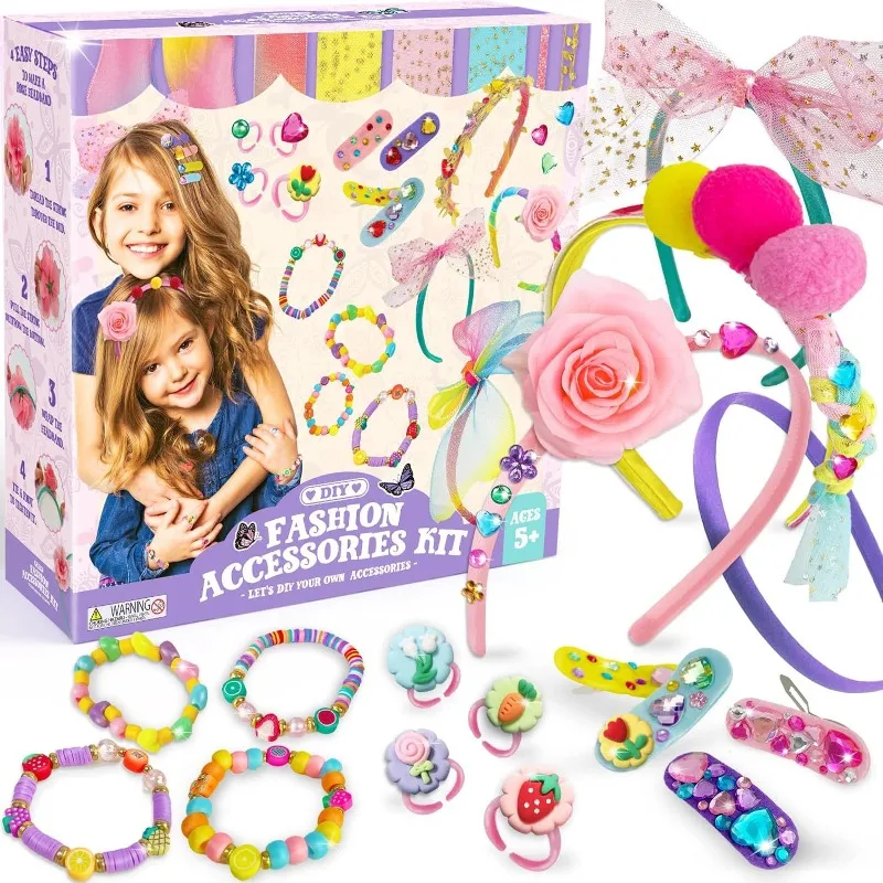 Hot Sale Children's DIY Headbands, Handmade Assembled Headbands, Hair Clips Accessories Princess Dress Up Toys for Girls Gifts
Hot Sale Children's DIY Headbands, Handmade Assembled Headbands, Hair Clips Accessories Princess Dress Up Toys for Girls Gifts