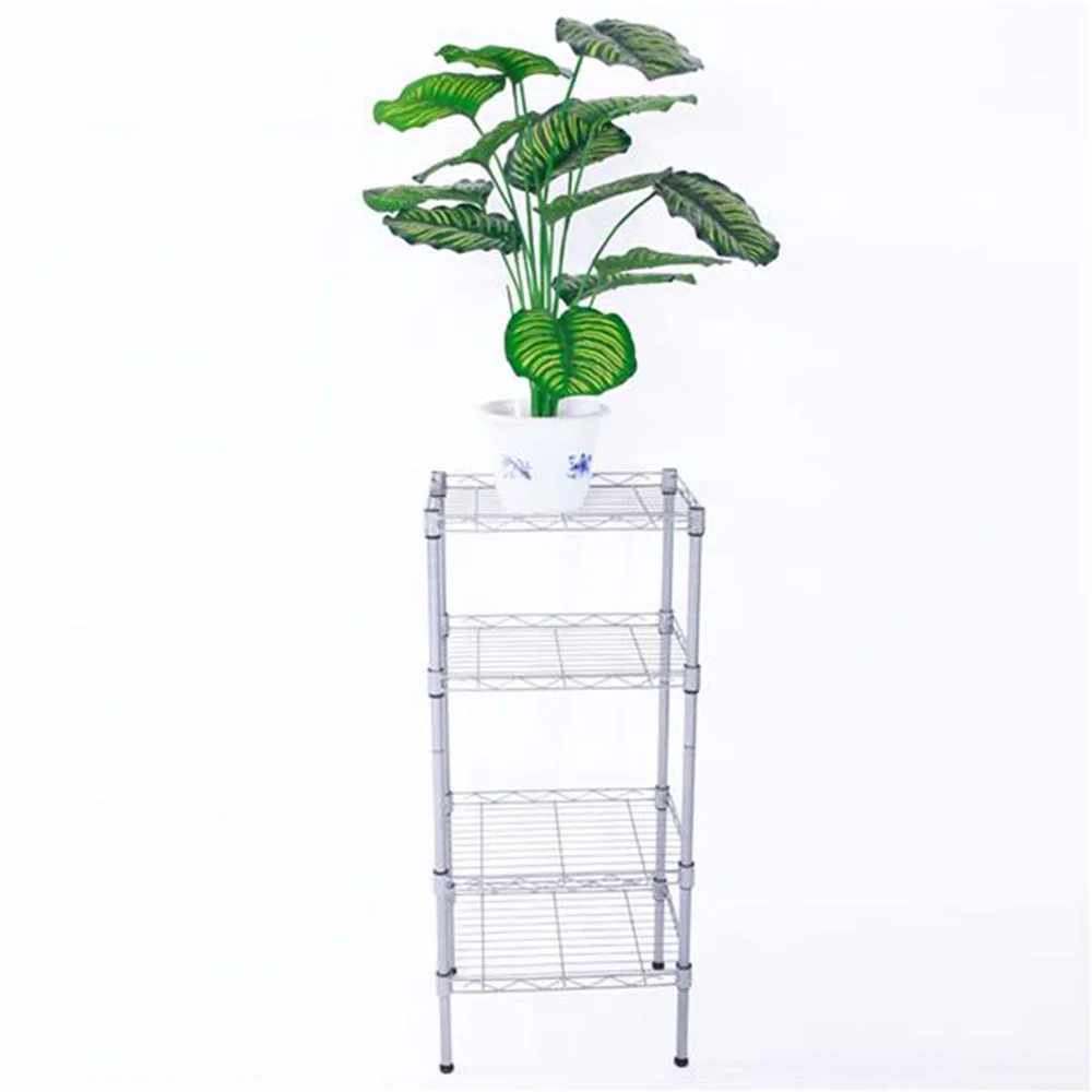 XM-207S Rectangle Carbon Steel Metal Assembly 4-Shelf Storage Rack Silver Gray
XM-207S Rectangle Carbon Steel Metal Assembly 4-Shelf Storage Rack Silver Gray