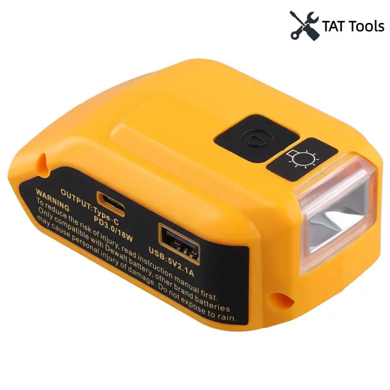 DCB090 Преобразователь источника питания Преобразователь зарядки для USB + Type C с двойным USB DC 12 В Светодиодный рабочий свет
DCB090 Преобразователь источника питания Преобразователь зарядки для USB + Type C с двойным USB DC 12 В Светодиодный рабочий свет