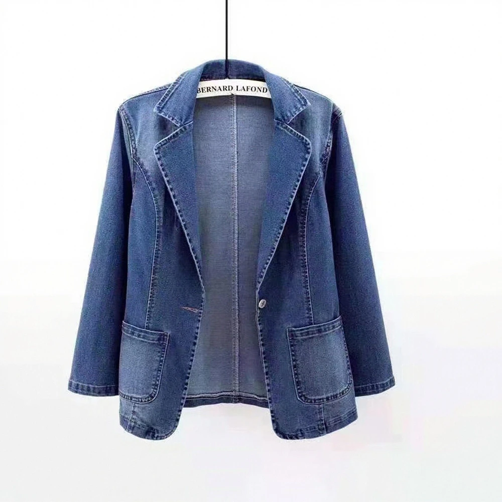Женская утягивающая эластичная джинсовая куртка, весенний новый дизайн, бейсбольная куртка с воротником в европейском и американском стиле
Женская утягивающая эластичная джинсовая куртка, весенний новый дизайн, бейсбольная куртка с воротником в европейском и американском стиле