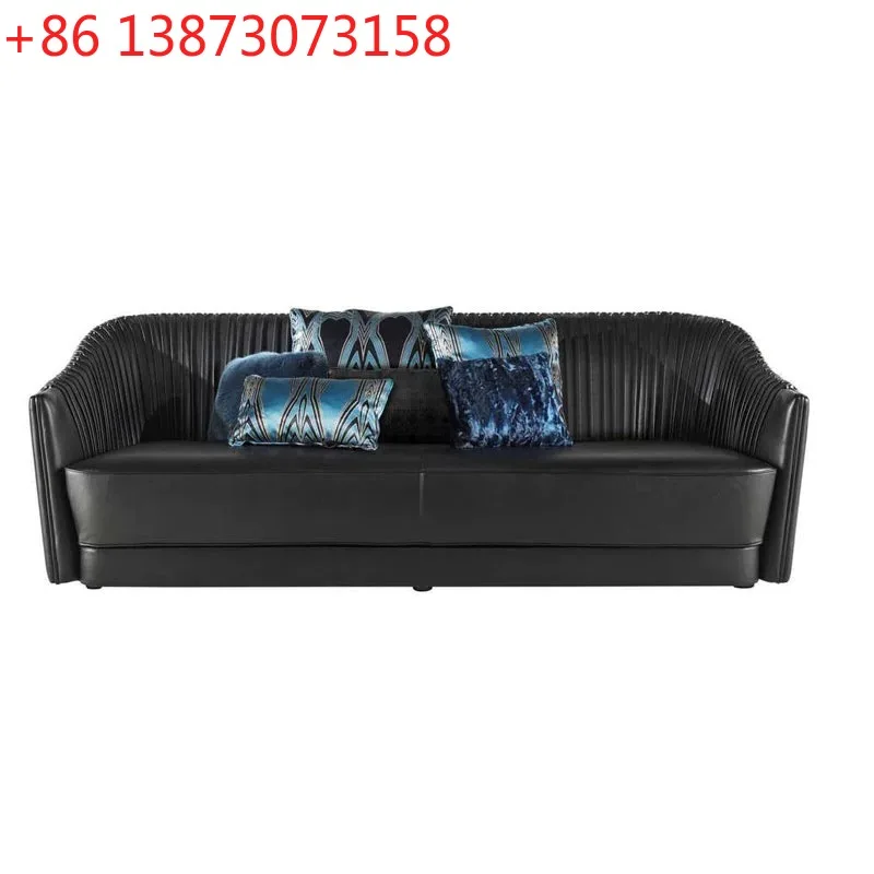 Italian light luxury fabric sofa small apartment three-person sofa villa living room high-end furniture
Italian light luxury fabric sofa small apartment three-person sofa villa living room high-end furniture