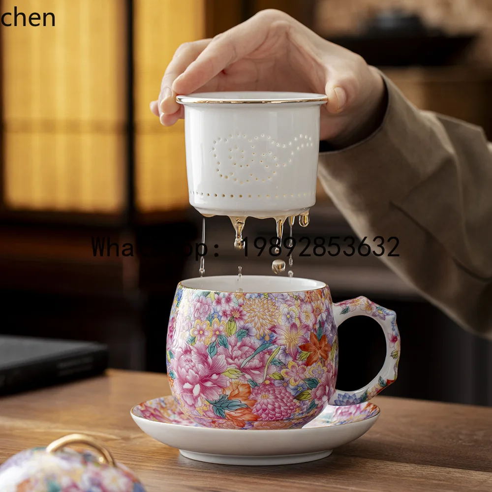 ZZ tea cup with lid and filter, office cup, home use afternoon tea coffee cup, gift box set, souvenir
ZZ tea cup with lid and filter, office cup, home use afternoon tea coffee cup, gift box set, souvenir