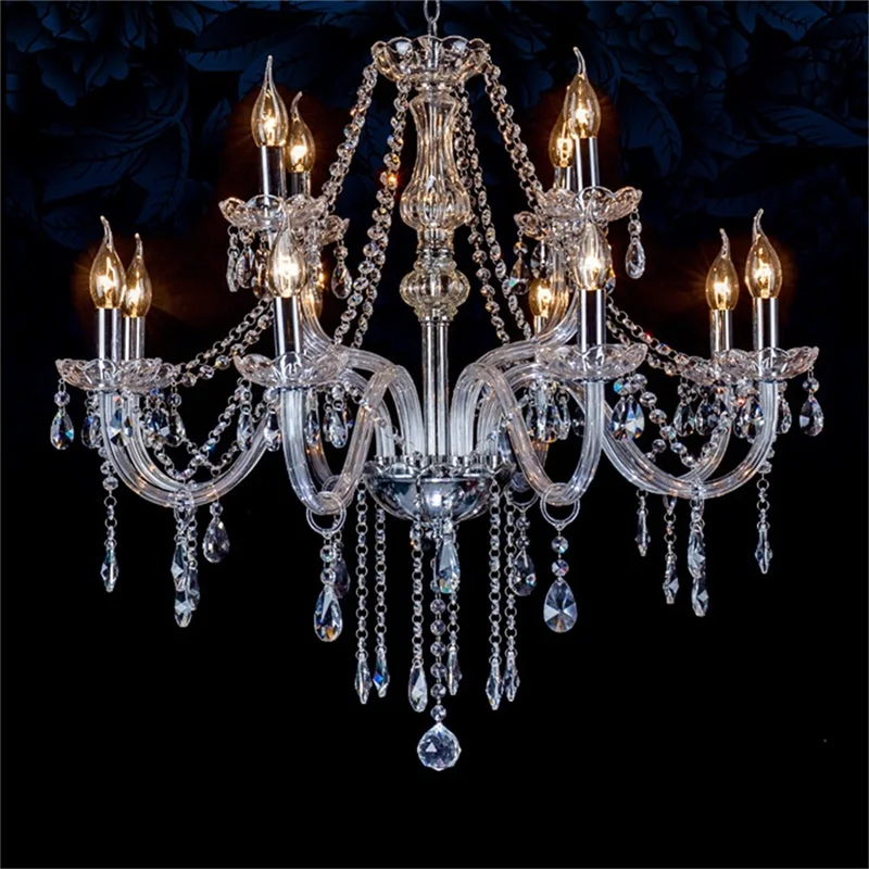 TEMAR European Style Chandelier LED Candle Pendant Lamp Crystal Lighting Ceiling Luxury Fixtures for Home Hotel Hall
TEMAR European Style Chandelier LED Candle Pendant Lamp Crystal Lighting Ceiling Luxury Fixtures for Home Hotel Hall