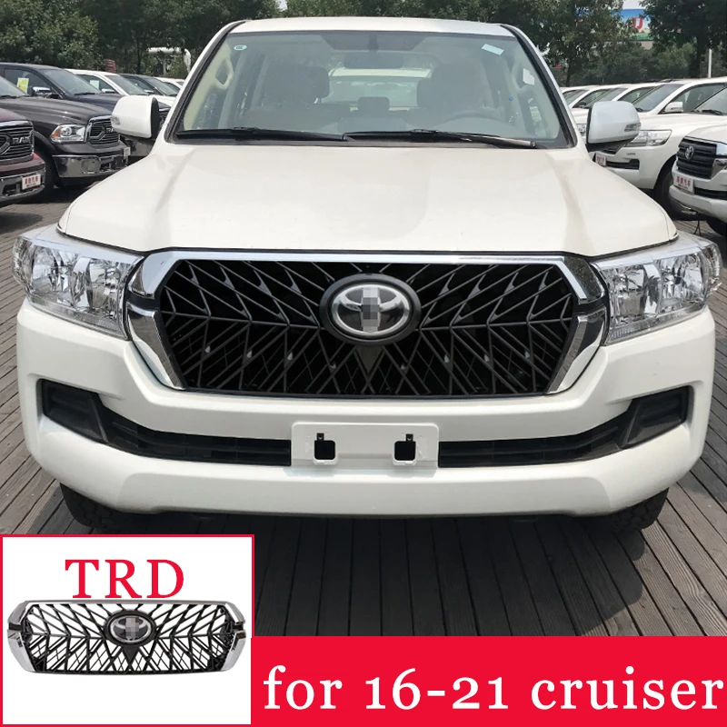 Передняя решетка для Toyota Land Cruiser 120 Prado LC200 2016-2021, TRD, модификация и модернизация Lc120 FJ120, внешние аксессуары
Передняя решетка для Toyota Land Cruiser 120 Prado LC200 2016-2021, TRD, модификация и модернизация Lc120 FJ120, внешние аксессуары