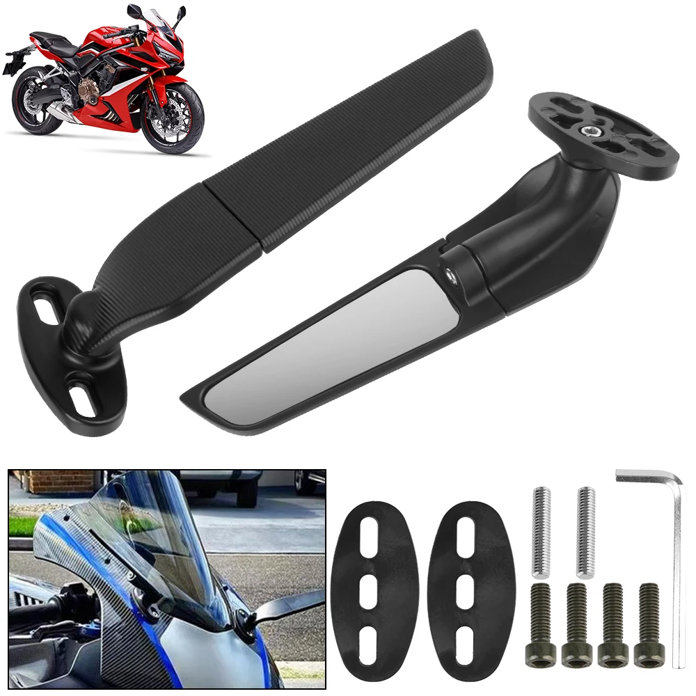 Modified Wind Wing Adjustable for Honda Kawasaki Ninja Suzuki Yamaha Ducati 1 Pair Motorcycle Mirror Rotating Rearview Mirror
Modified Wind Wing Adjustable for Honda Kawasaki Ninja Suzuki Yamaha Ducati 1 Pair Motorcycle Mirror Rotating Rearview Mirror