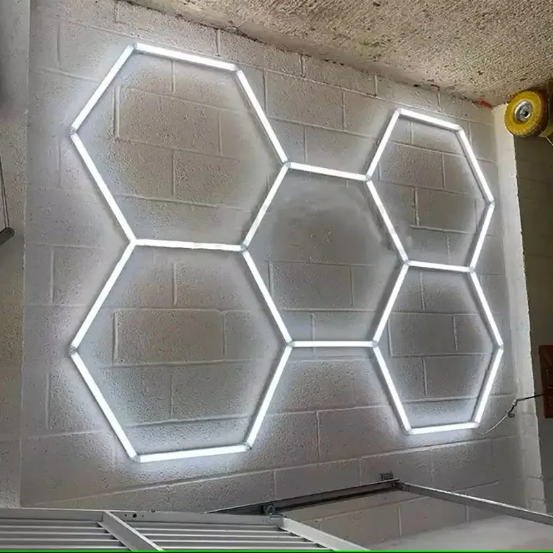 Hexagonal LED Garage Night Light 110V-240V 6500K Auto Detailing Workshop Supermarket Carwash Barber Shop Ceiling LED Tubes
Hexagonal LED Garage Night Light 110V-240V 6500K Auto Detailing Workshop Supermarket Carwash Barber Shop Ceiling LED Tubes
