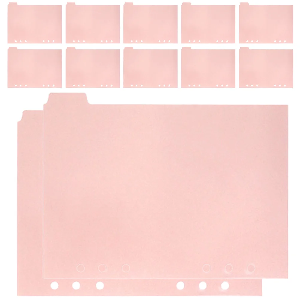 12pcs Binder Dividers A5 Loose Leaf Separators Notebook Partition Pink Office Supplies Plastic Tabs for Books Reports
12pcs Binder Dividers A5 Loose Leaf Separators Notebook Partition Pink Office Supplies Plastic Tabs for Books Reports