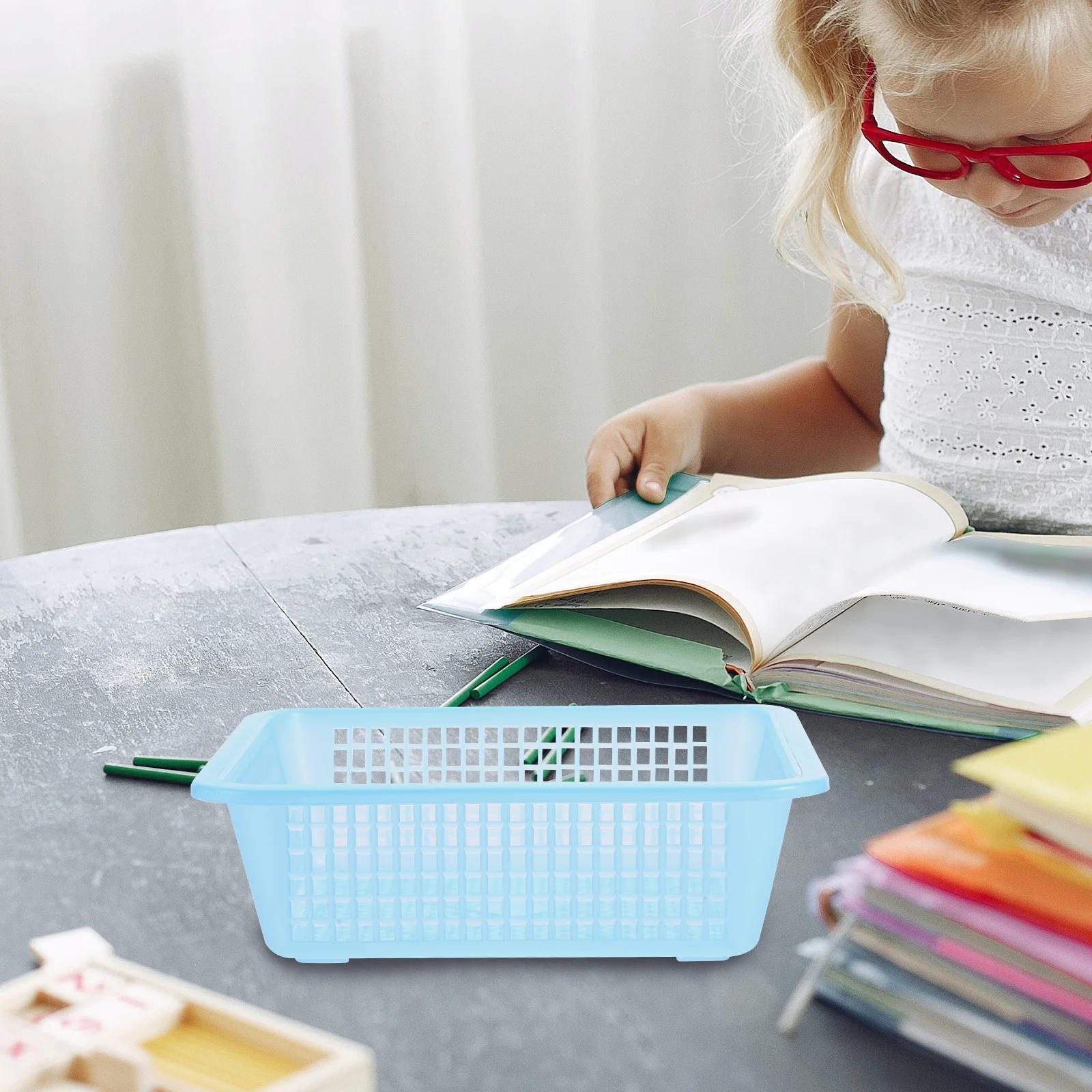 12pcs Square Plastic Perforated Storage Basket Bin Office Drawer Shelf Stationery Organizer For Pens Pencils Crayons Markers Art
12pcs Square Plastic Perforated Storage Basket Bin Office Drawer Shelf Stationery Organizer For Pens Pencils Crayons Markers Art