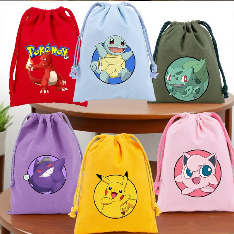 Pokemons Pikachu Drawstring Pockets Hot Cartoon Anime Graphic Print Cute Portable Mini Travel Storage Bags Organizer Tote Gifts
Pokemons Pikachu Drawstring Pockets Hot Cartoon Anime Graphic Print Cute Portable Mini Travel Storage Bags Organizer Tote Gifts