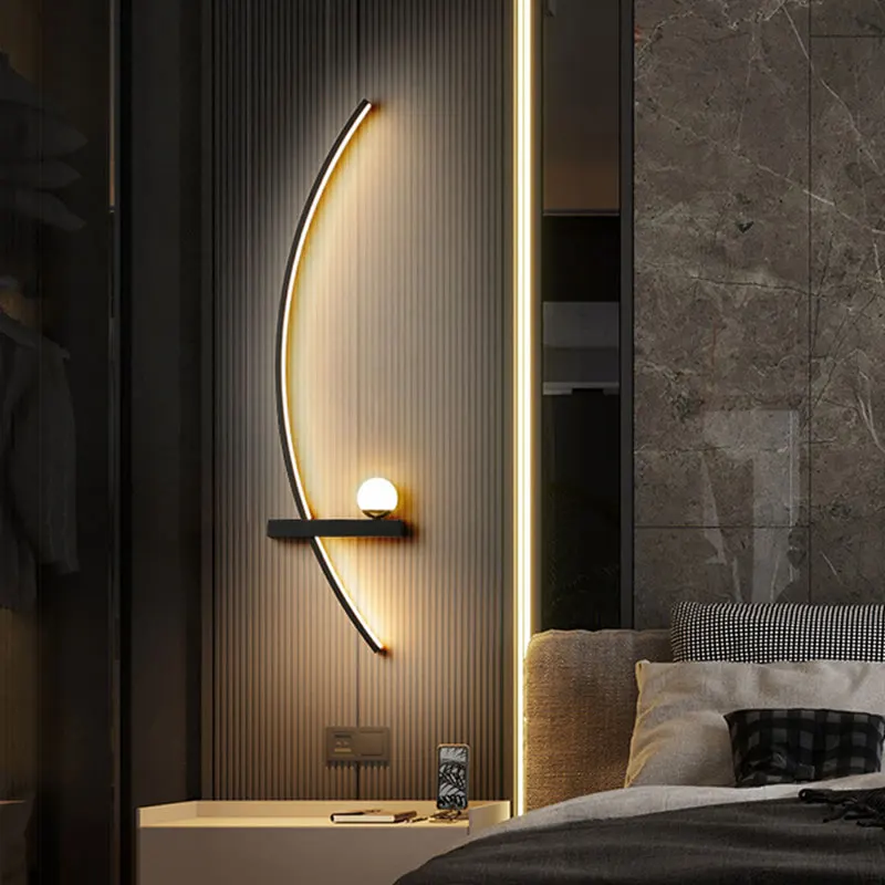 Modern Living Room Background Wall Grille Creative Bedroom Headboard Aisle Foyer Staircase Wall Light
Modern Living Room Background Wall Grille Creative Bedroom Headboard Aisle Foyer Staircase Wall Light