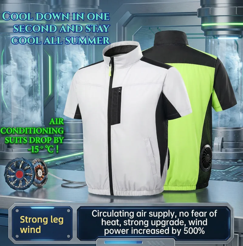 Superb Vests Value Air Conditioning Fan Vest Men Summer Workwear Cooling down Jacket Polyester Nylon Fishing Fiber Thin Zipper
Superb Vests Value Air Conditioning Fan Vest Men Summer Workwear Cooling down Jacket Polyester Nylon Fishing Fiber Thin Zipper