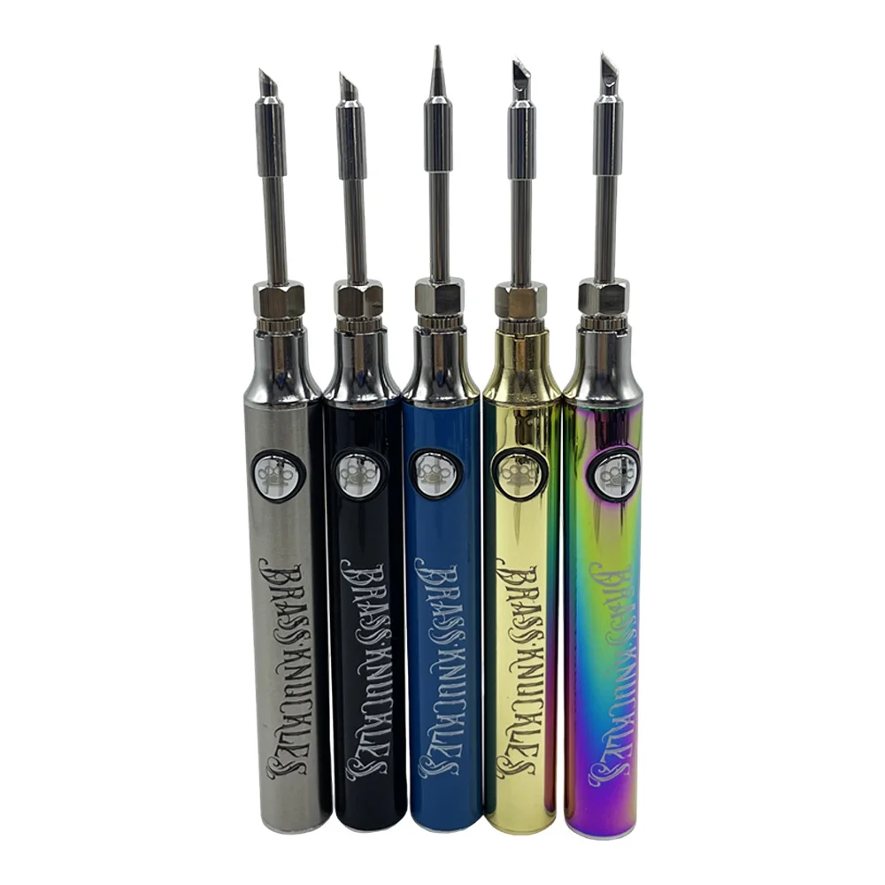 Brass Knuckles Battery Electric Soldering Iron 900mAh 510 Thread Portable Welding Heating Pen VS Kodo Pro Soldering Iron
Brass Knuckles Battery Electric Soldering Iron 900mAh 510 Thread Portable Welding Heating Pen VS Kodo Pro Soldering Iron