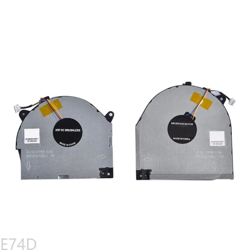 E74D CPU GPU Fan Laptop Cooling Fan DC 5V 0.5A 4-pin 4-wires for Legion Y7000 Y540-15 Laptop Part Brushless Motor
E74D CPU GPU Fan Laptop Cooling Fan DC 5V 0.5A 4-pin 4-wires for Legion Y7000 Y540-15 Laptop Part Brushless Motor