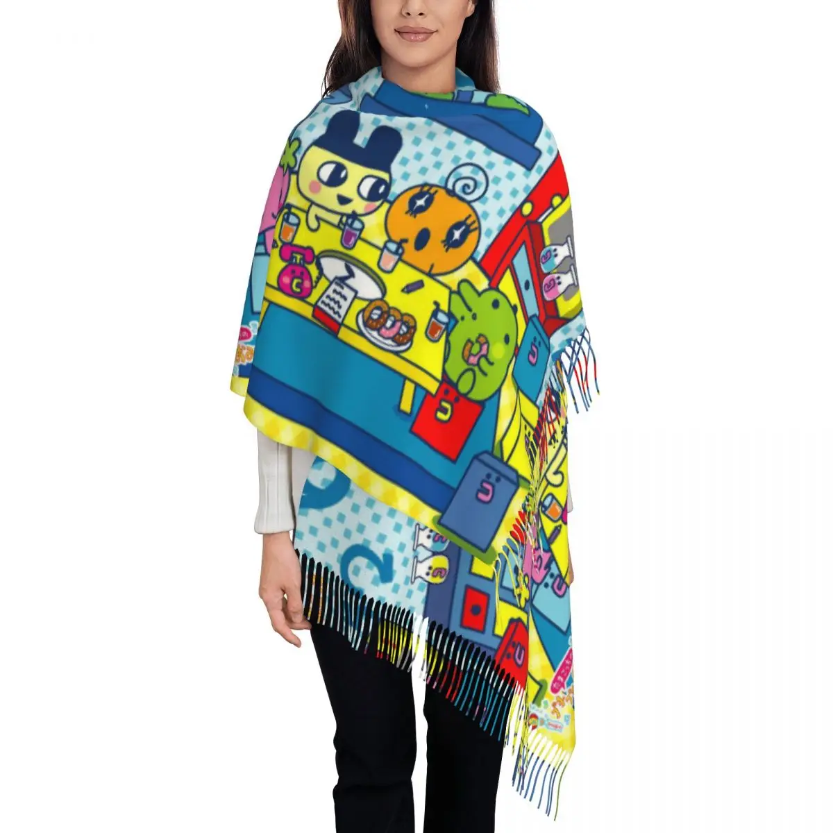 Tamagotchi Cartoon Scarf for Women Warm Winter Cashmere Shawls and Wrap Mametchi Game Long Large Shawl Scarf Lightweight
Tamagotchi Cartoon Scarf for Women Warm Winter Cashmere Shawls and Wrap Mametchi Game Long Large Shawl Scarf Lightweight