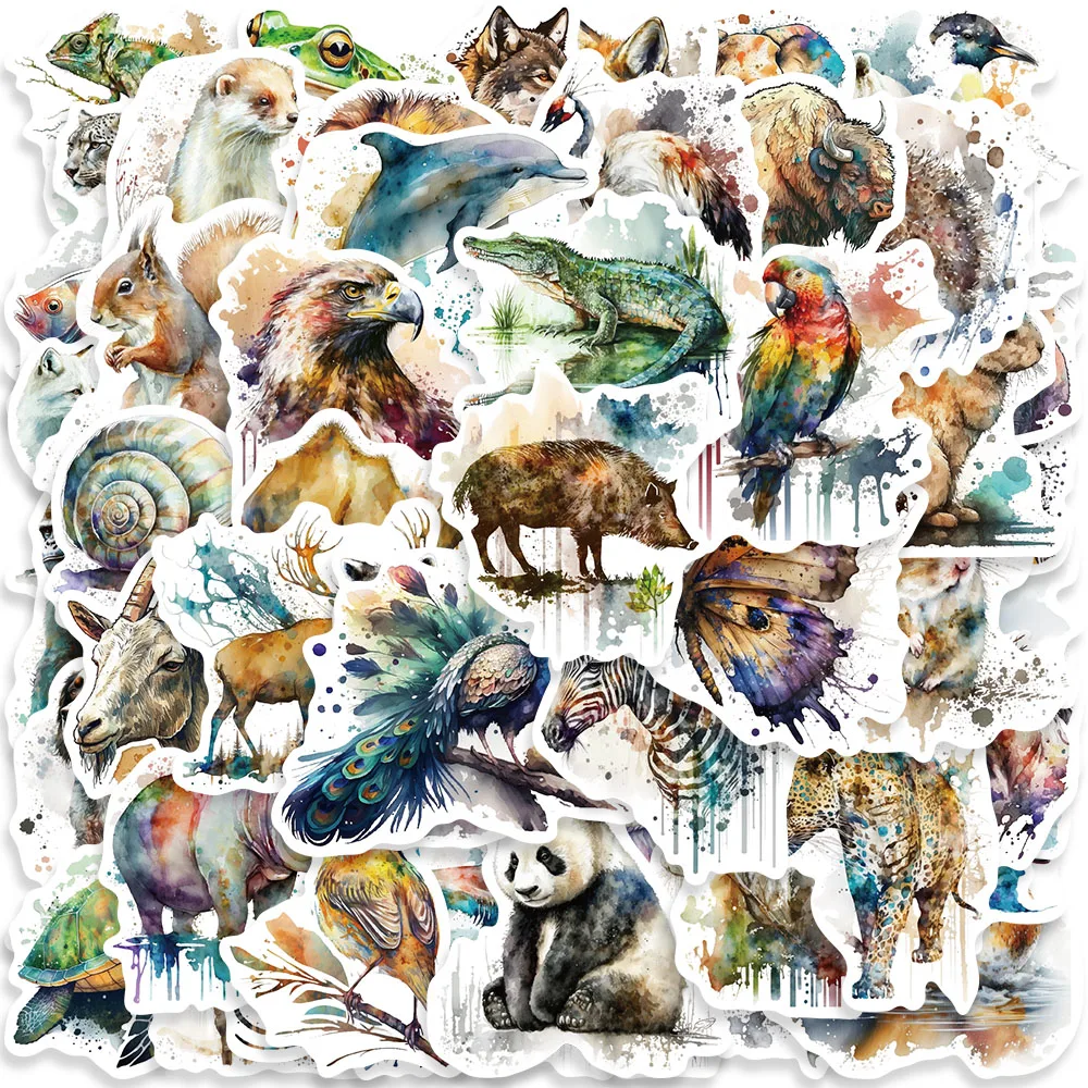 50PCS Art Animals Wash Painting Stickers Aesthetic Decals Graffiti Scrapbooking Bottle Laptop Diary Waterproof Kids Sticker
50PCS Art Animals Wash Painting Stickers Aesthetic Decals Graffiti Scrapbooking Bottle Laptop Diary Waterproof Kids Sticker