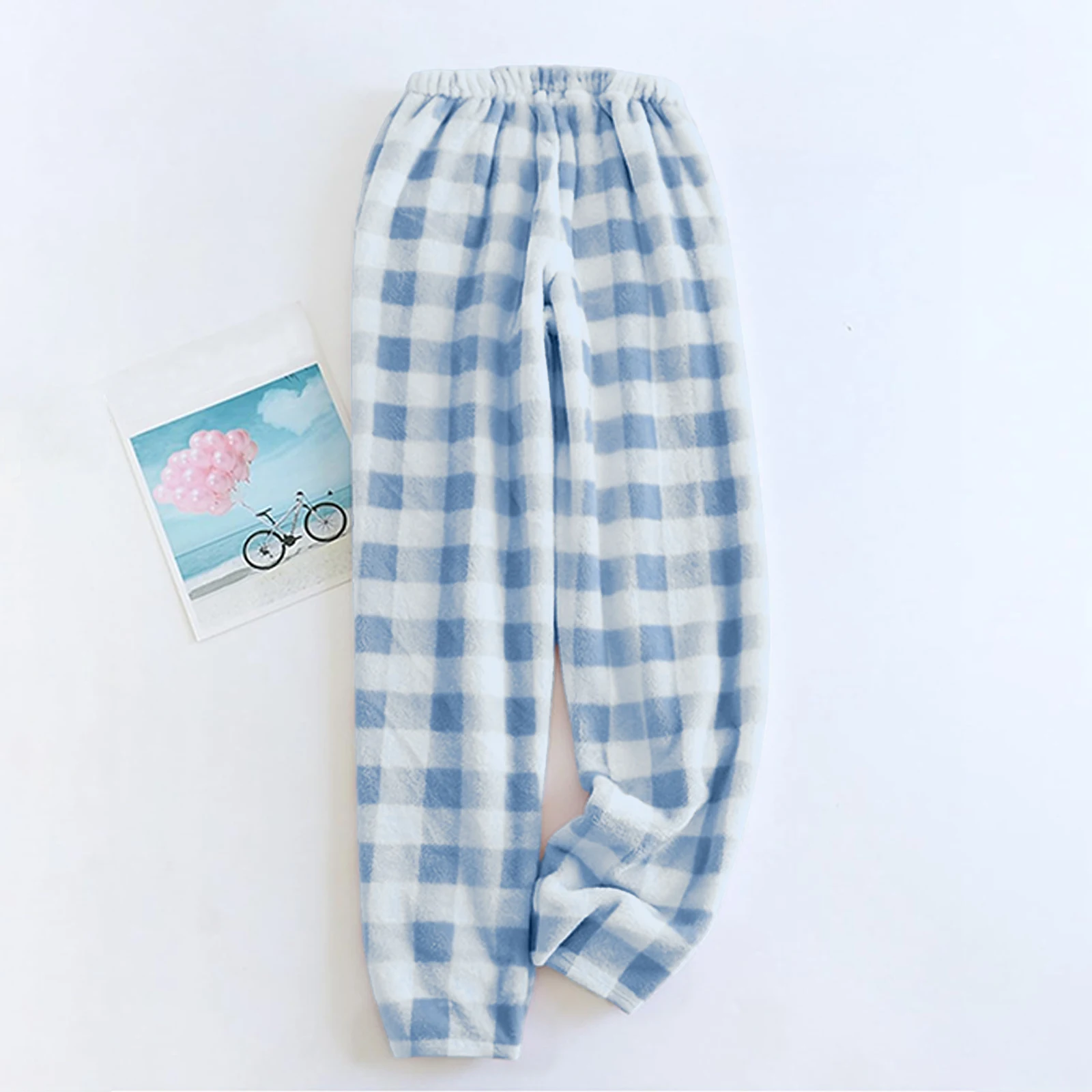 Comfortable Winter Thick Sleep Pants Women's Plaid Flannel Elastic Waist Casual Straight Pajama Pants Outdoor Warm Home Pants
Comfortable Winter Thick Sleep Pants Women's Plaid Flannel Elastic Waist Casual Straight Pajama Pants Outdoor Warm Home Pants