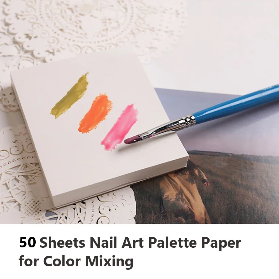 50pcs Disposable Gel Polish Acrylic Palette Waterproof Nail Art Design Drawing Practice Book Tool Set for Salon Professional Use
50pcs Disposable Gel Polish Acrylic Palette Waterproof Nail Art Design Drawing Practice Book Tool Set for Salon Professional Use