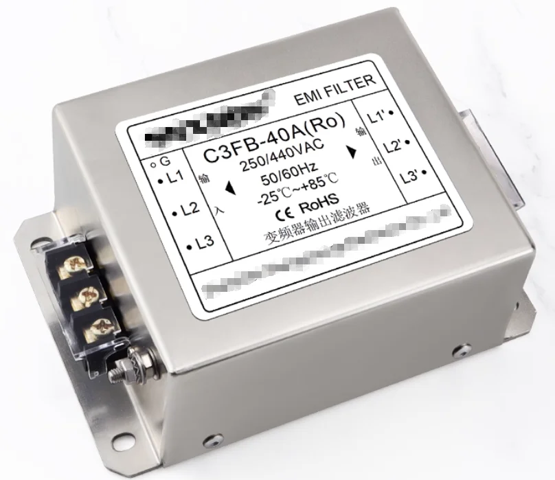 Inverter specific filter 380 V C3FB-6A(Ro) C3FB-10A(Ro) C3FB-20A(Ro) C3FB-30A(Ro) C3FB-40A(Ro) CW7N-50A-Ro CW7N-60A-Ro CW7N-75A-
Inverter specific filter 380 V C3FB-6A(Ro) C3FB-10A(Ro) C3FB-20A(Ro) C3FB-30A(Ro) C3FB-40A(Ro) CW7N-50A-Ro CW7N-60A-Ro CW7N-75A-