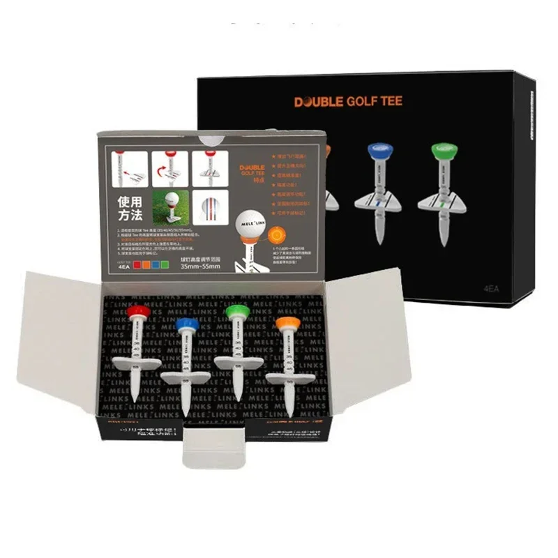 4Pcs Set Golf Tees Height Adjustable Plastic Golf Tee with Original Package Step Down Golf Ball Holder Golf Accecories
4Pcs Set Golf Tees Height Adjustable Plastic Golf Tee with Original Package Step Down Golf Ball Holder Golf Accecories