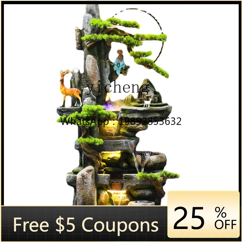 ZZk Chinese Zen Waterscape Artificial Mountain and Fountain Living Room Landscape Furnishing Articles Floor Decoration
ZZk Chinese Zen Waterscape Artificial Mountain and Fountain Living Room Landscape Furnishing Articles Floor Decoration