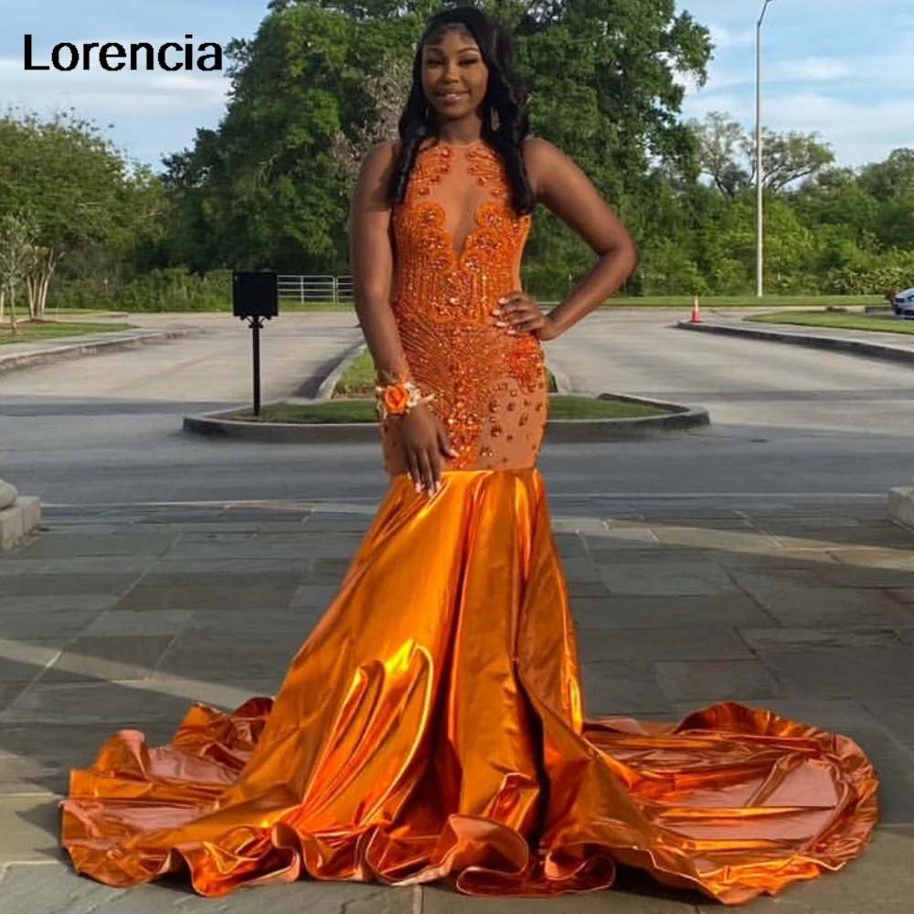 Customized Sparkly Orange Sequin Prom Dress for Black Girls Luxury Crystal Diamonds Mermaid Formal Prom Party Gala Gowns YPD165
Customized Sparkly Orange Sequin Prom Dress for Black Girls Luxury Crystal Diamonds Mermaid Formal Prom Party Gala Gowns YPD165