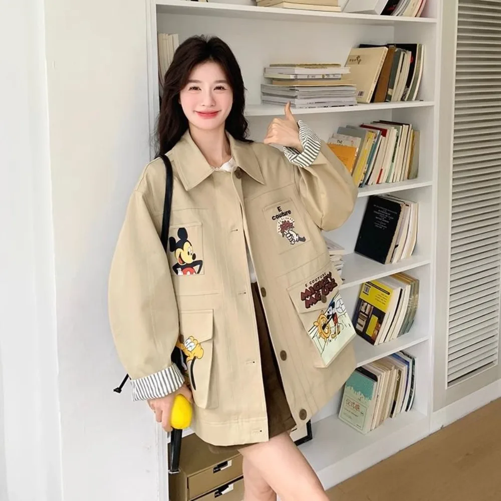 DisneyDisney Coat Women's Spring and Autumn 2025 Super Fire Unique Super Good-looking Korean Loose Casual Lapel Jacket
DisneyDisney Coat Women's Spring and Autumn 2025 Super Fire Unique Super Good-looking Korean Loose Casual Lapel Jacket