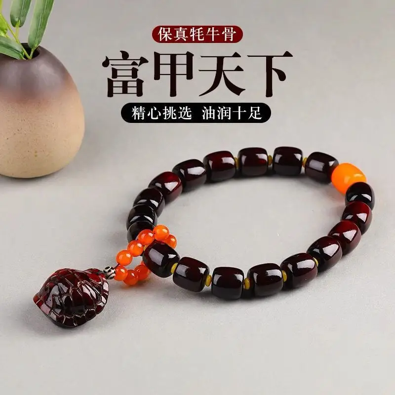 Natural Tibet Old Materials Yak Skull Eighteen Prayer Beads Handheld Men's High-End Crafts Barrel Beads Retro Hand Toy Gift
Natural Tibet Old Materials Yak Skull Eighteen Prayer Beads Handheld Men's High-End Crafts Barrel Beads Retro Hand Toy Gift