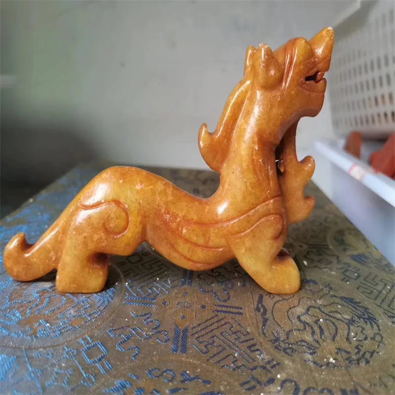 Supply Natural Stone Vintage Crafts Xiuyu Jade Dragon Playing with Pearl Zodiac Dragon Ancient Style Ornaments Natural
Supply Natural Stone Vintage Crafts Xiuyu Jade Dragon Playing with Pearl Zodiac Dragon Ancient Style Ornaments Natural