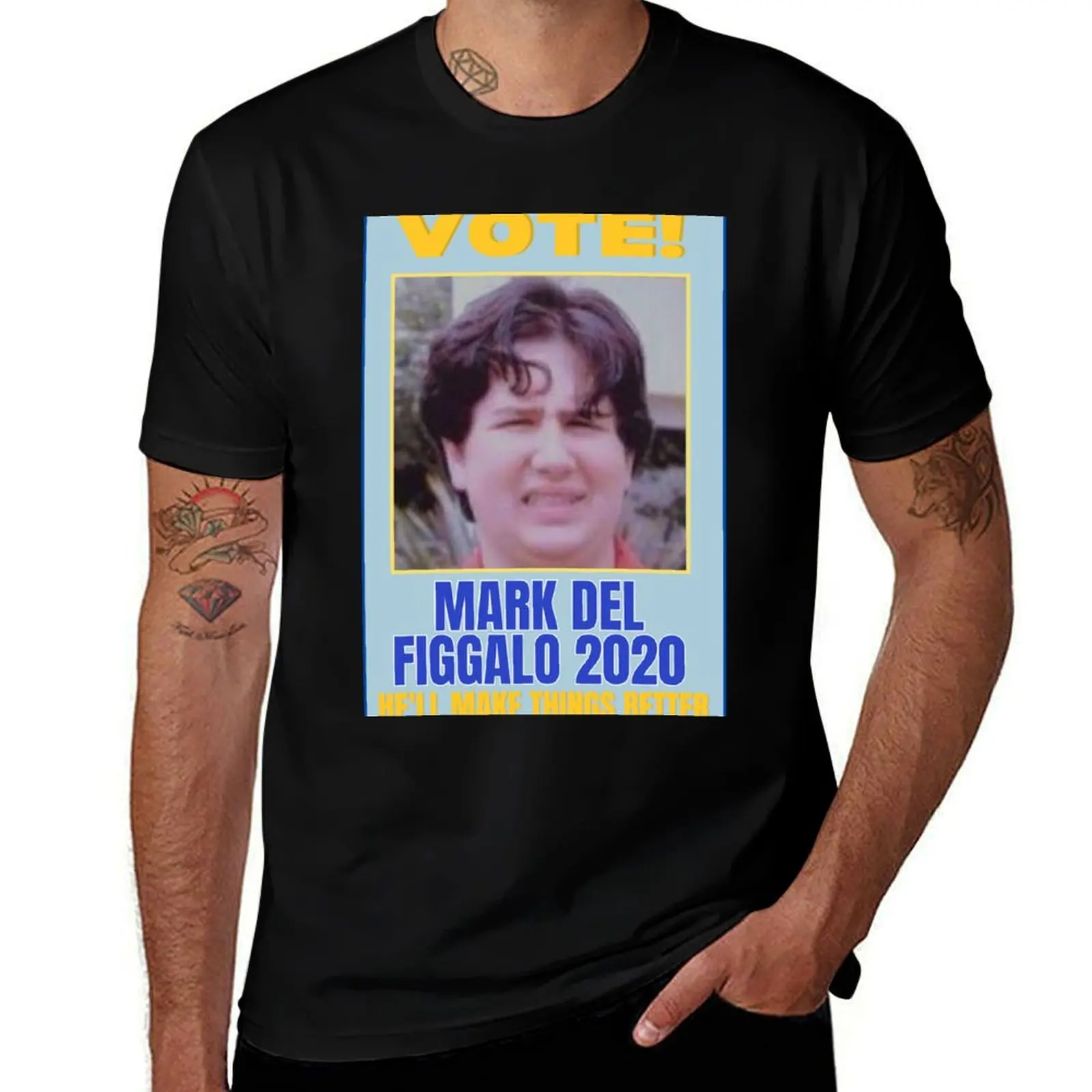 Vote Mark Del Figgalo 2020 Poster T-Shirt man t shirts cotton anime t shirts oversize t shirts for man cotton T-shirt
Vote Mark Del Figgalo 2020 Poster T-Shirt man t shirts cotton anime t shirts oversize t shirts for man cotton T-shirt