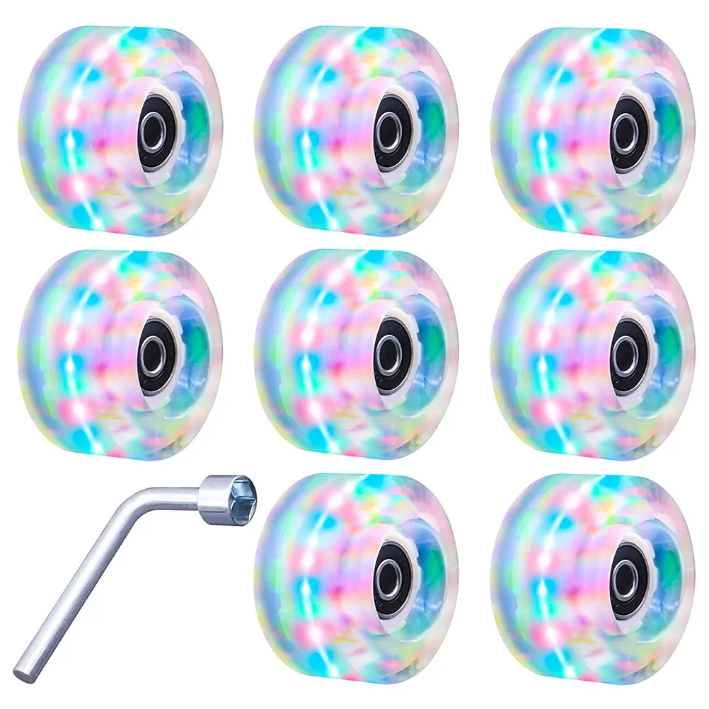 1Set Glowing Roller Skate Wheels for Outdoor Skating Bright Color Light Up Skating Wheels Strong Grip Concrete Asphalt Street
1Set Glowing Roller Skate Wheels for Outdoor Skating Bright Color Light Up Skating Wheels Strong Grip Concrete Asphalt Street