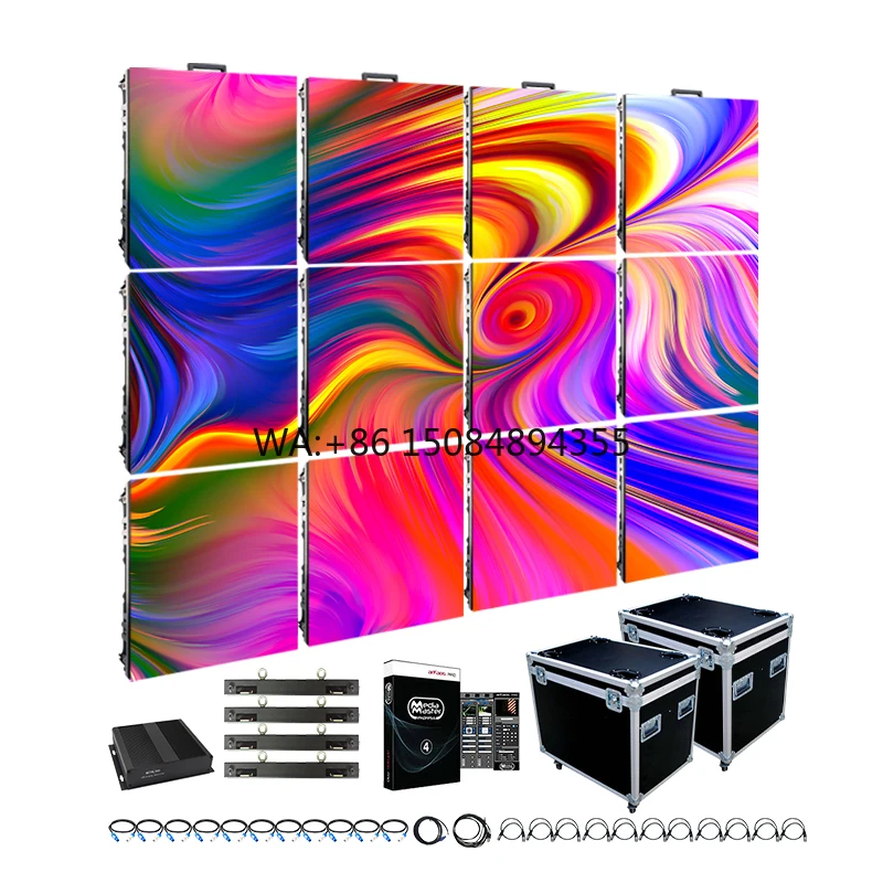 Outdoor Indoor Rental Cabinet Pantallas LED Para Eventos 2.6mm 2.9mm 3.9mm LED Screen Pantalla LED P3 Completo
Outdoor Indoor Rental Cabinet Pantallas LED Para Eventos 2.6mm 2.9mm 3.9mm LED Screen Pantalla LED P3 Completo