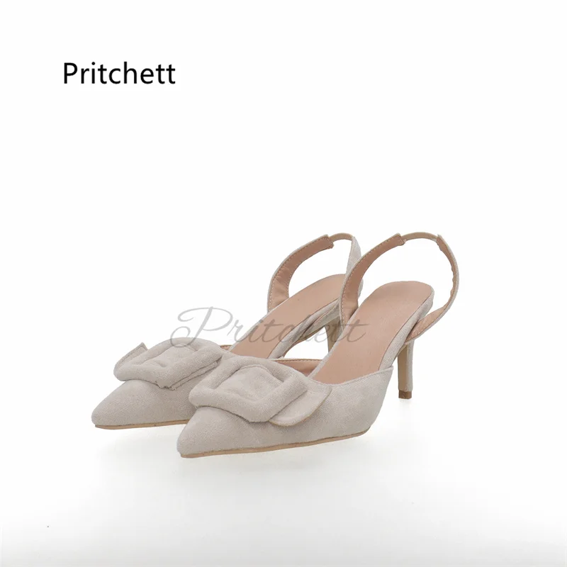 Square Buckle Pointed Toe High Heels Women's Sandals Pumps Back Strap Stiletto Slingback Party Office Dress Wedding Shoes Female
Square Buckle Pointed Toe High Heels Women's Sandals Pumps Back Strap Stiletto Slingback Party Office Dress Wedding Shoes Female