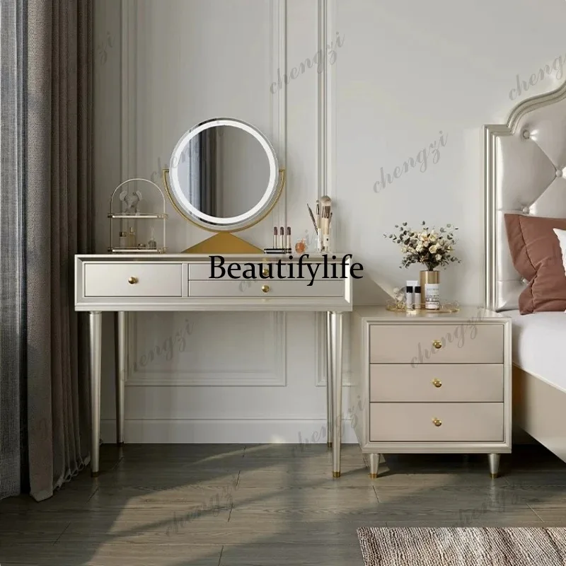 K182 Light luxury American style solid wood dresser stool set bedroom dressing table makeup vanity desk Toiletries tables furnit
K182 Light luxury American style solid wood dresser stool set bedroom dressing table makeup vanity desk Toiletries tables furnit