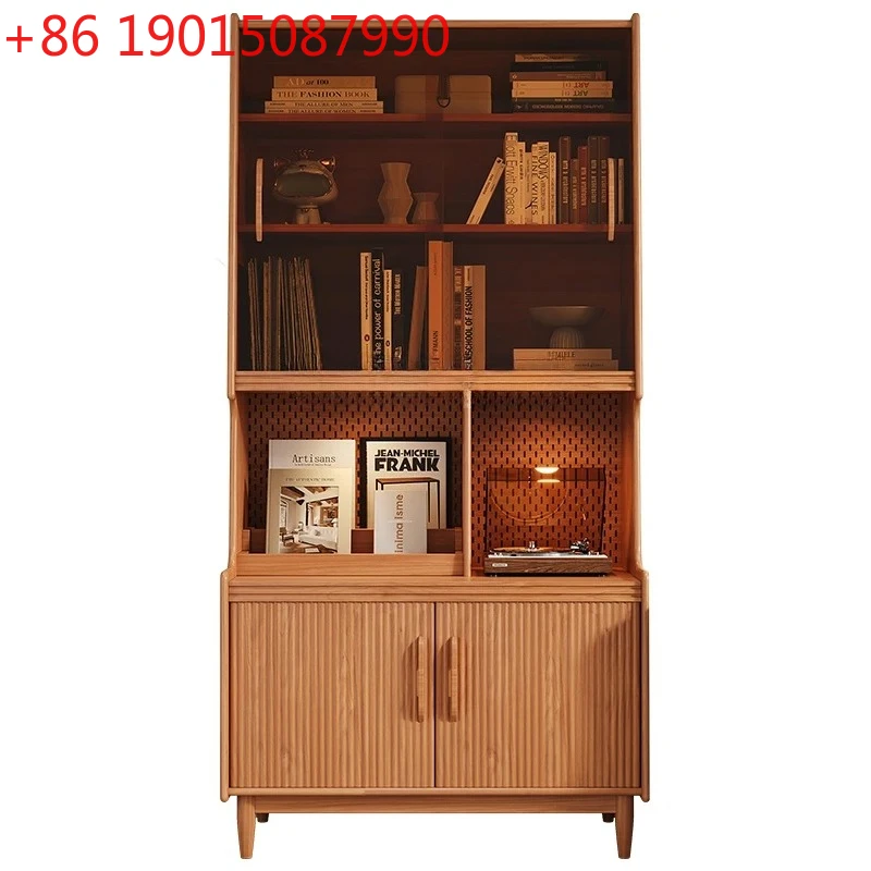 Nordic retro solid wood bookcase pine glass door household storage side cabinet removable log bookshelf
Nordic retro solid wood bookcase pine glass door household storage side cabinet removable log bookshelf
