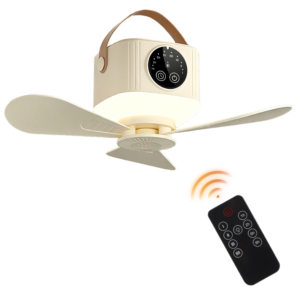 Wireless Remote Control Ceiling Fan With LED Light 4 Speeds 4 Timer Rechargeable Camping Fan For Outdoor Tent Dorm Portable Fan
Wireless Remote Control Ceiling Fan With LED Light 4 Speeds 4 Timer Rechargeable Camping Fan For Outdoor Tent Dorm Portable Fan