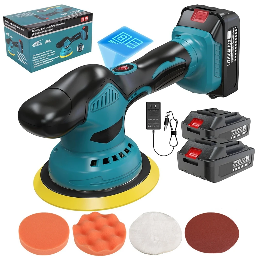 6 Inch Cordless 21V Car Polisher Electric Polisher Auto Polishing Machine Metal Waxing Sanding Rust Removal For Makita Battery
6 Inch Cordless 21V Car Polisher Electric Polisher Auto Polishing Machine Metal Waxing Sanding Rust Removal For Makita Battery