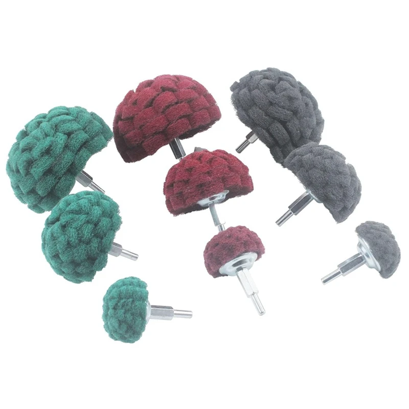 2025 New 9 Pcs Scouring Pads, 1/4Inch Shank Half Ball Shape Non Woven Buffing Polishing Kits For Drill, Drill Polishing Kits
2025 New 9 Pcs Scouring Pads, 1/4Inch Shank Half Ball Shape Non Woven Buffing Polishing Kits For Drill, Drill Polishing Kits