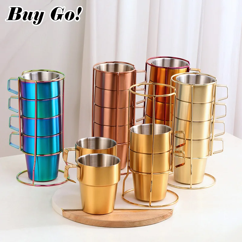 Buy Go Out Stackable Camping 304 Двухслойная кружка из нержавеющей стали 4 шт. Пищевая кофейная кружка 300 мл Портативный набор с подставкой
Buy Go Out Stackable Camping 304 Двухслойная кружка из нержавеющей стали 4 шт. Пищевая кофейная кружка 300 мл Портативный набор с подставкой