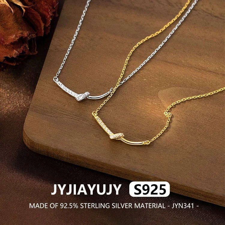 JYJIAYUJY 100% цельно оригинальное ожерелье из стерлингового серебра S925, в наличии, дугообразный узел, модная повседневная одежда JYN341
JYJIAYUJY 100% цельно оригинальное ожерелье из стерлингового серебра S925, в наличии, дугообразный узел, модная повседневная одежда JYN341